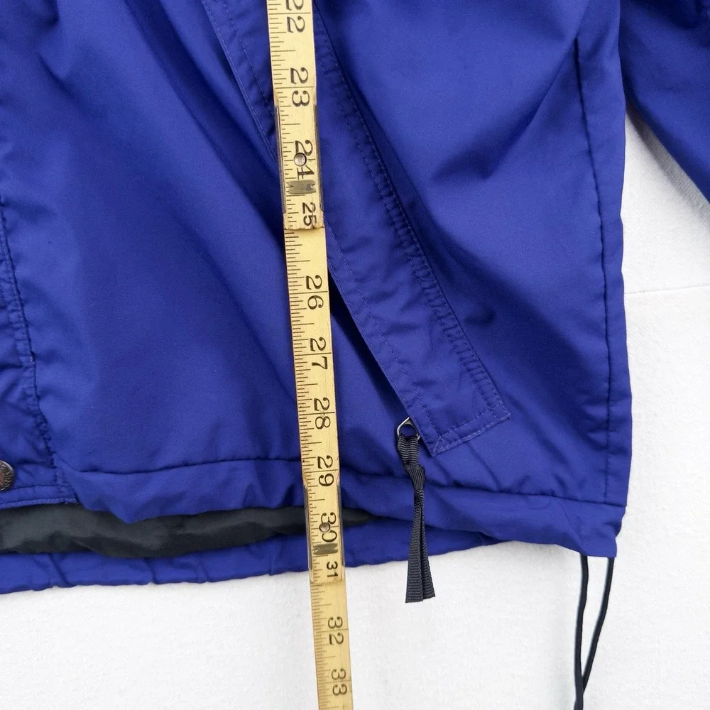 90's Vtg The North Face Mens S Royal Blue Black Hydrenaline Packable Hood Jacket